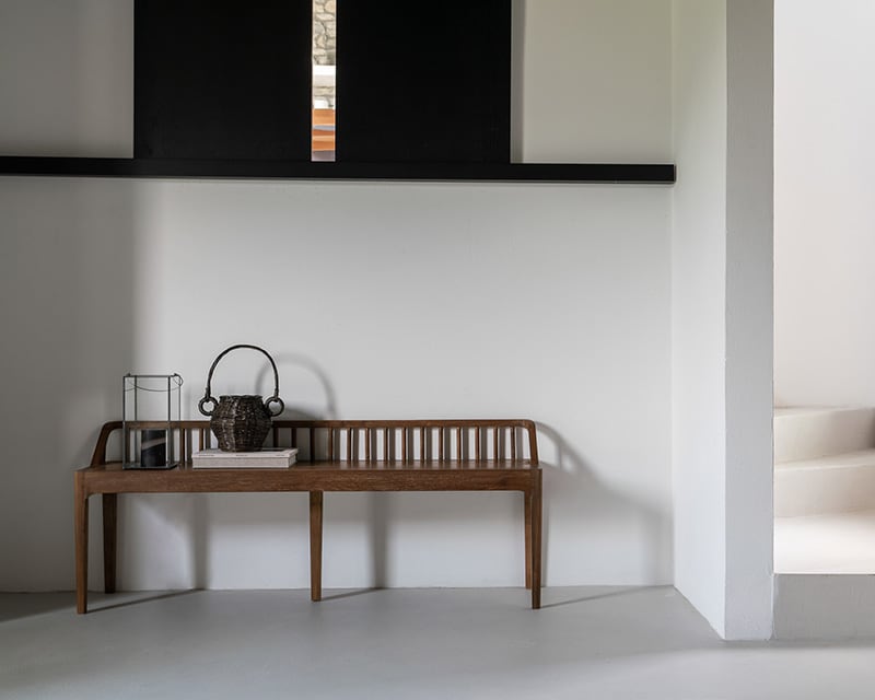 Spindle Bench - Reclaimed Teak