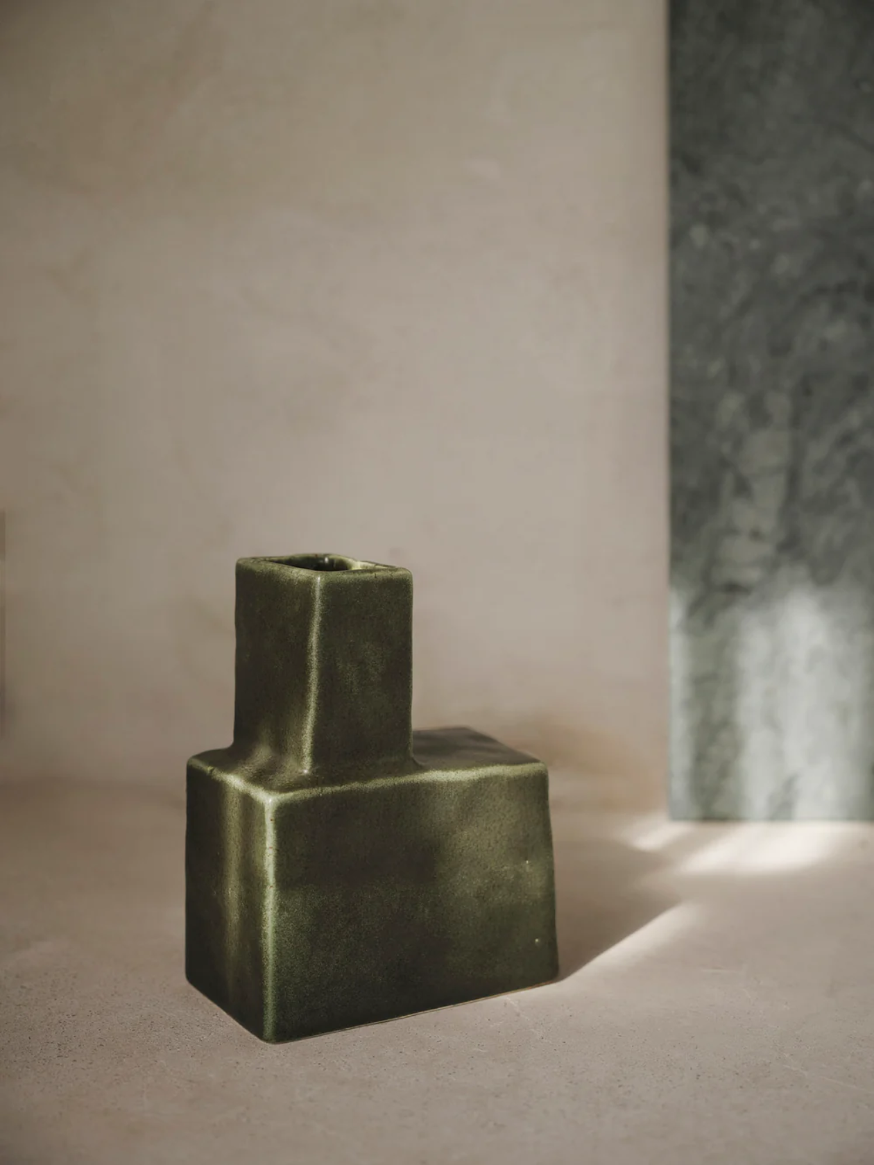Koa Vase - Small - Dark Sage