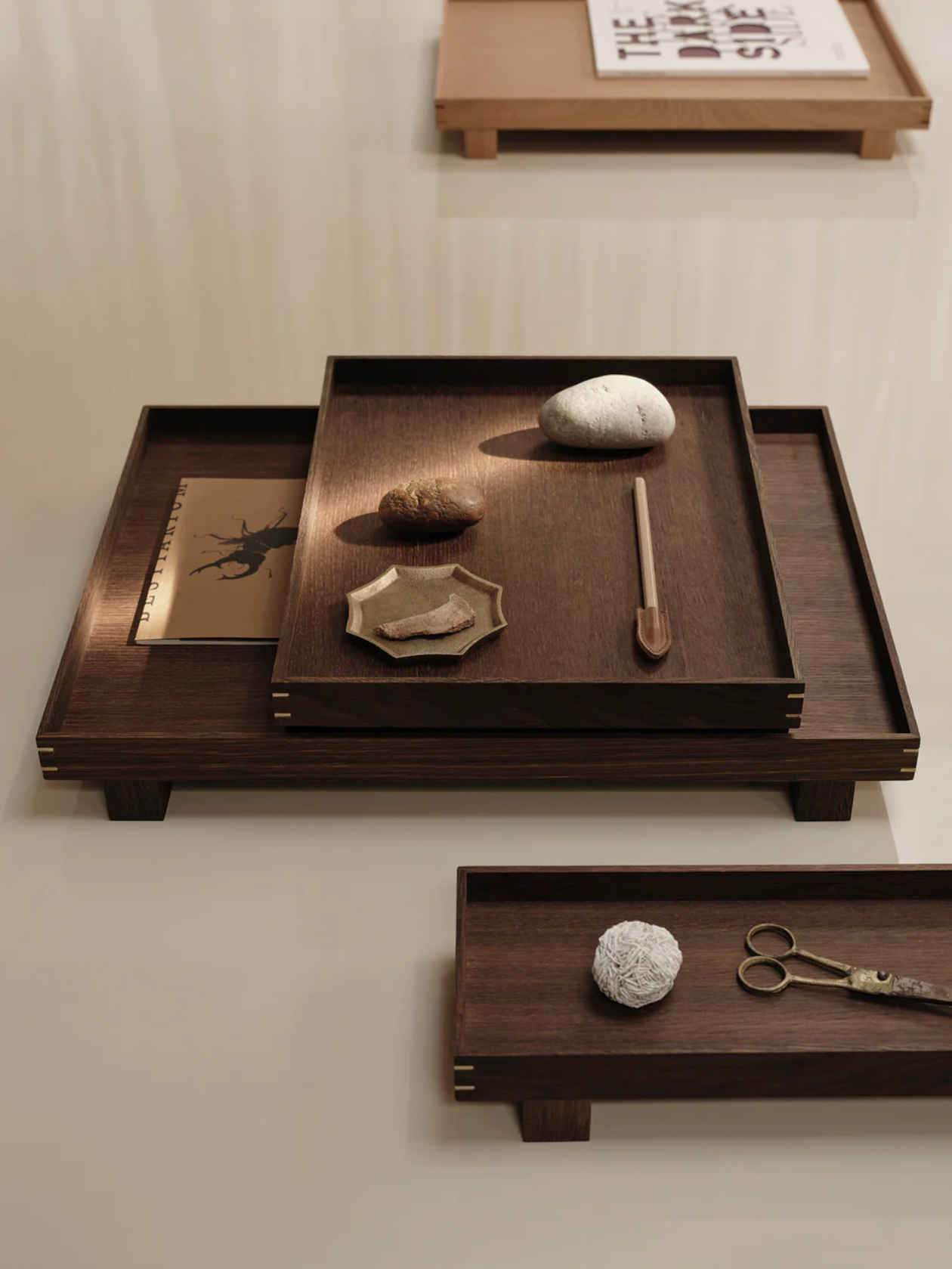 Bon Wooden Tray - Small - Smoked Oak