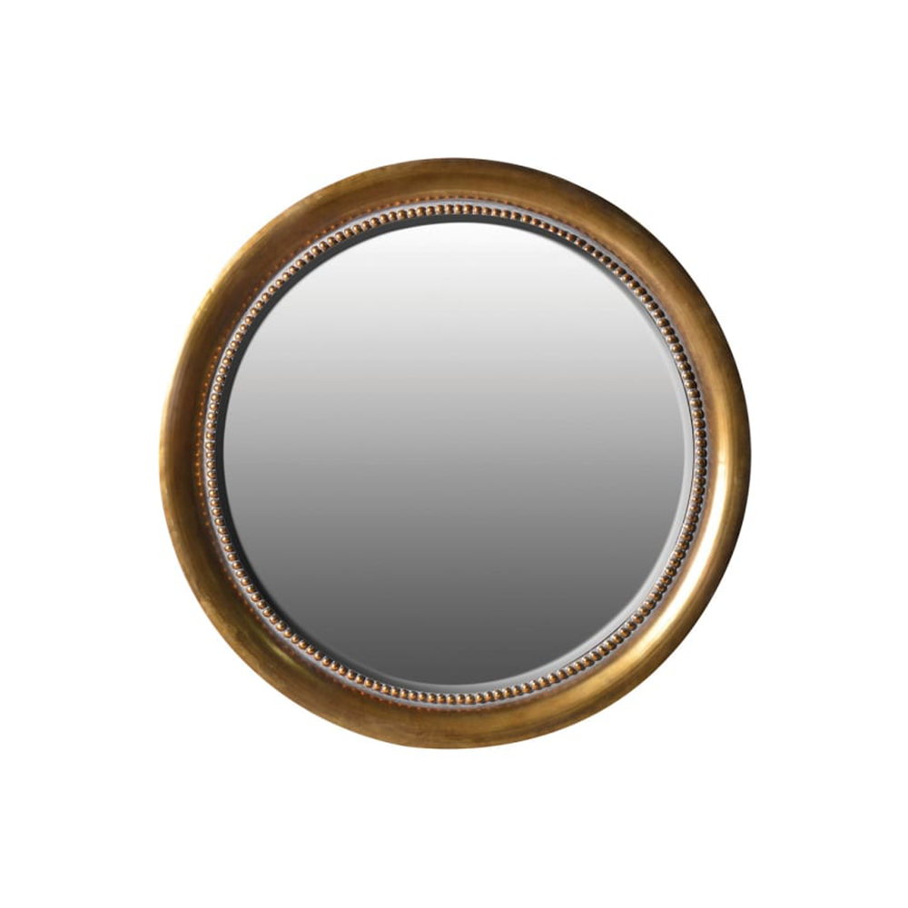 Round Gold Wall Mirror
