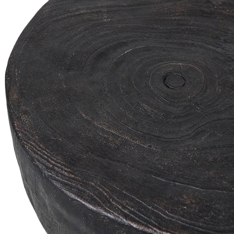 Black Drum Accent Table