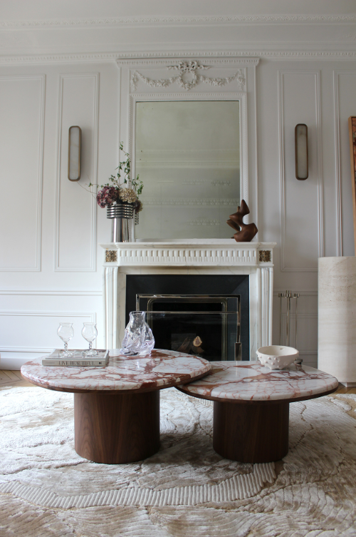 Alexis Duo Tables Calacatta Borgogna & Wood