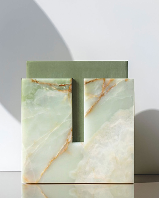 Gabi Green Onyx Stool