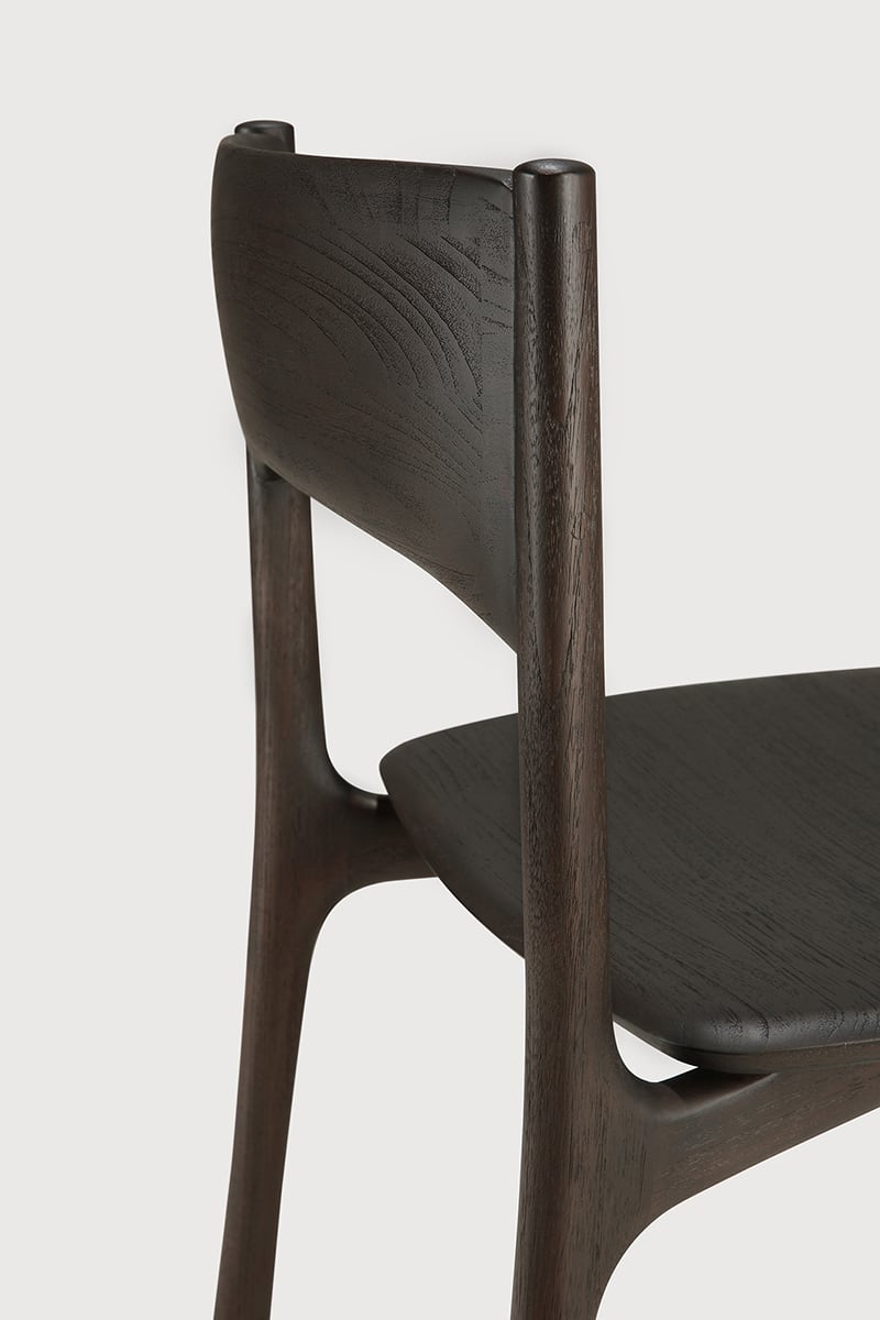 PI Dining Chair - Teak dark brown