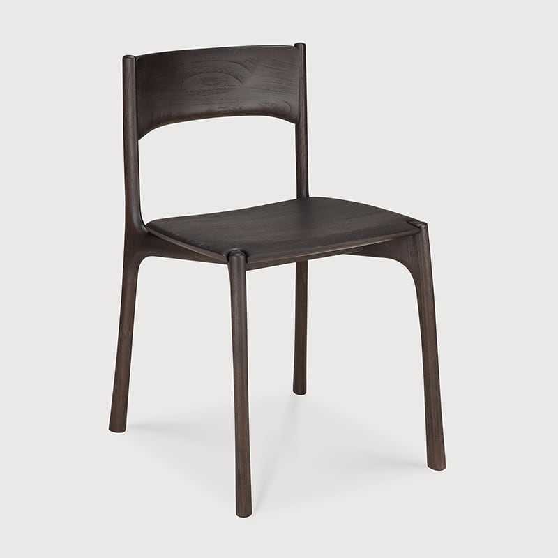 PI Dining Chair - Teak dark brown