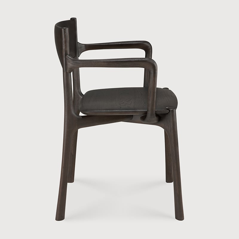 PI Dining Chair - Teak dark brown