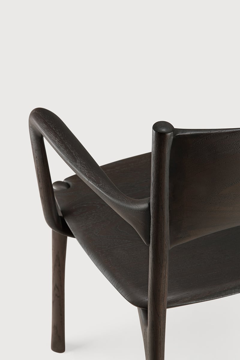 PI Dining Chair - Teak dark brown
