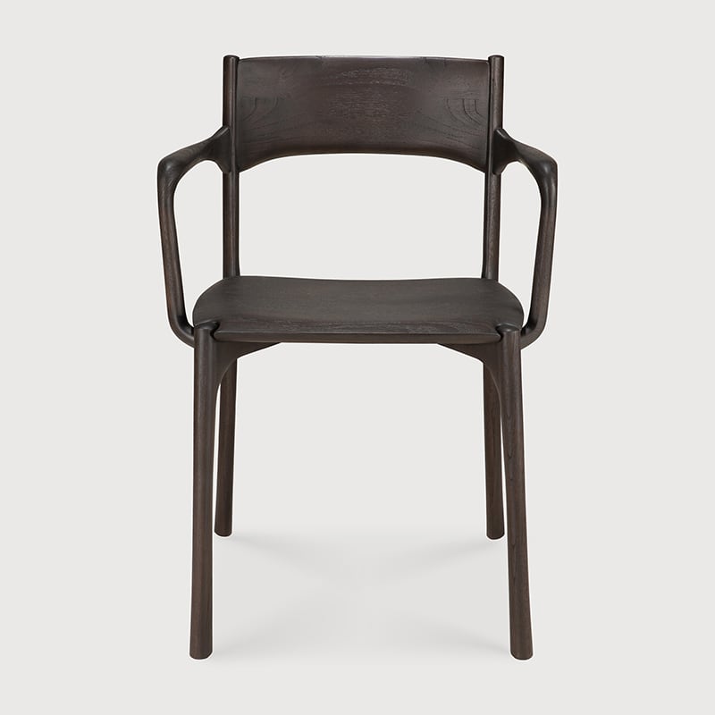 PI Dining Chair - Teak dark brown