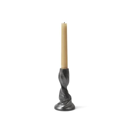Gale Candle Holder - Small - Blackened Aluminium