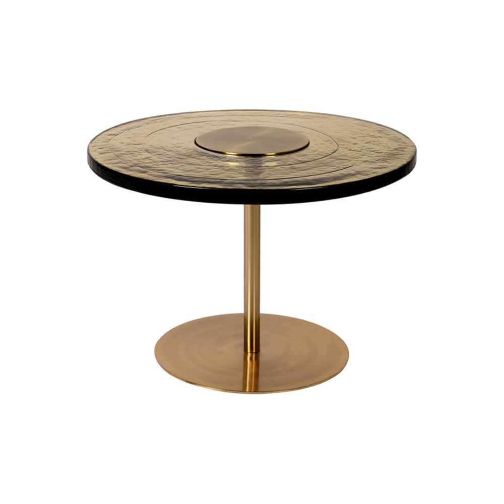 Amber Glass Coffee Table