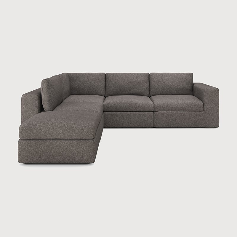 Mellow Modular Sofa - Textile | Granite