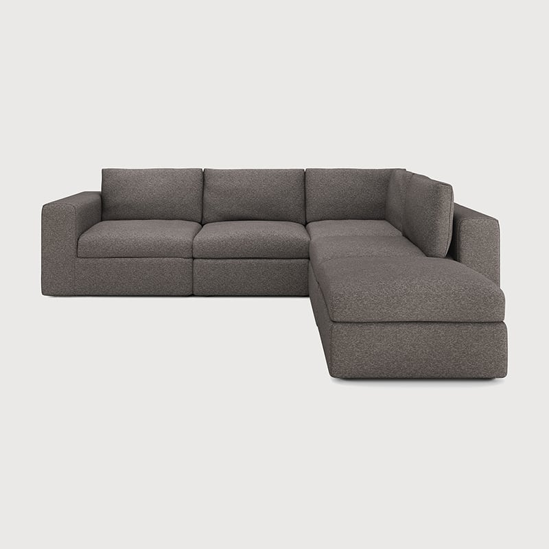 Mellow Modular Sofa - Textile | Granite