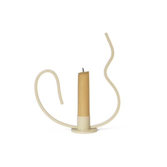 Valse Candle Holder - Low - Cashmere