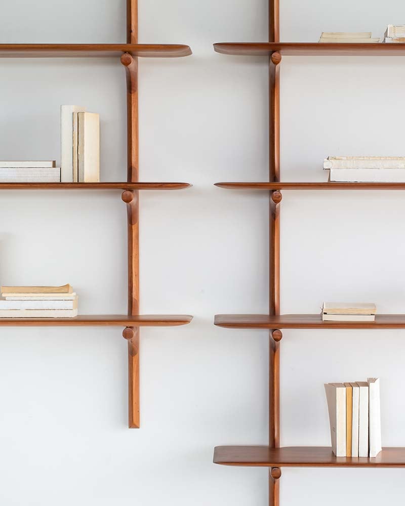 PI wall shelf - Mahogany