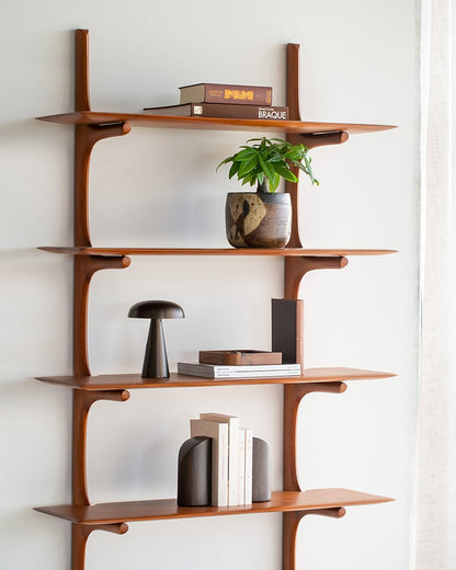 PI wall shelf - Mahogany