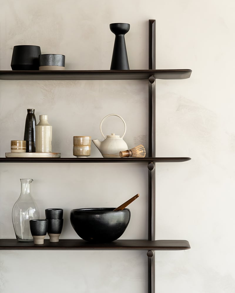 PI wall shelf - Mahogany Dark Brown