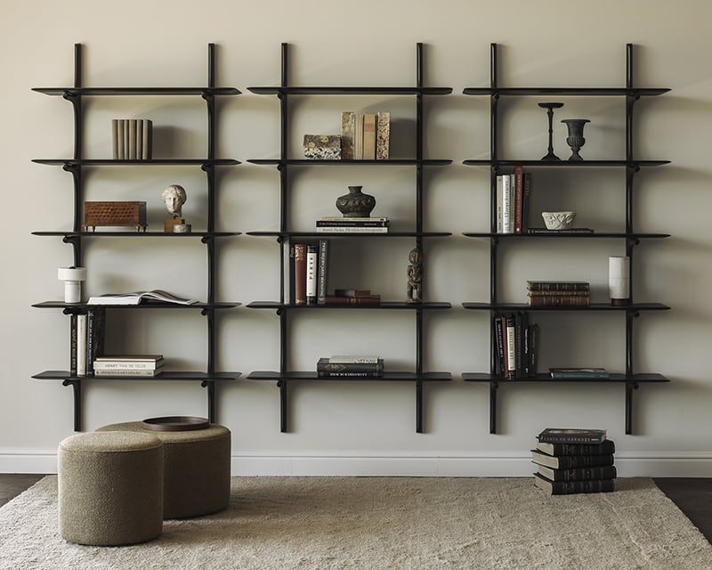 PI wall shelf - Mahogany Dark Brown