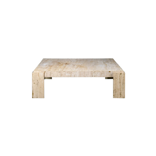 Santiago Travertine Marble Coffee Table