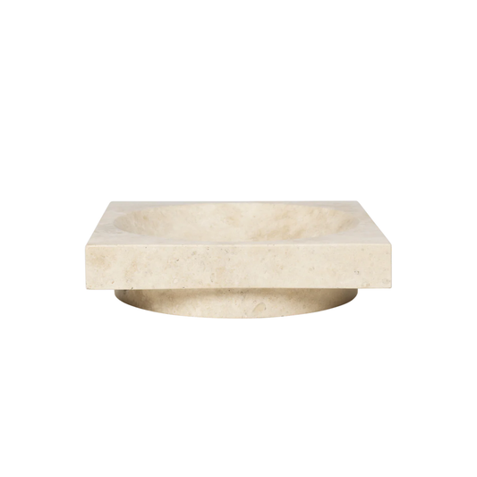Hew Low Centrepiece - Travertine