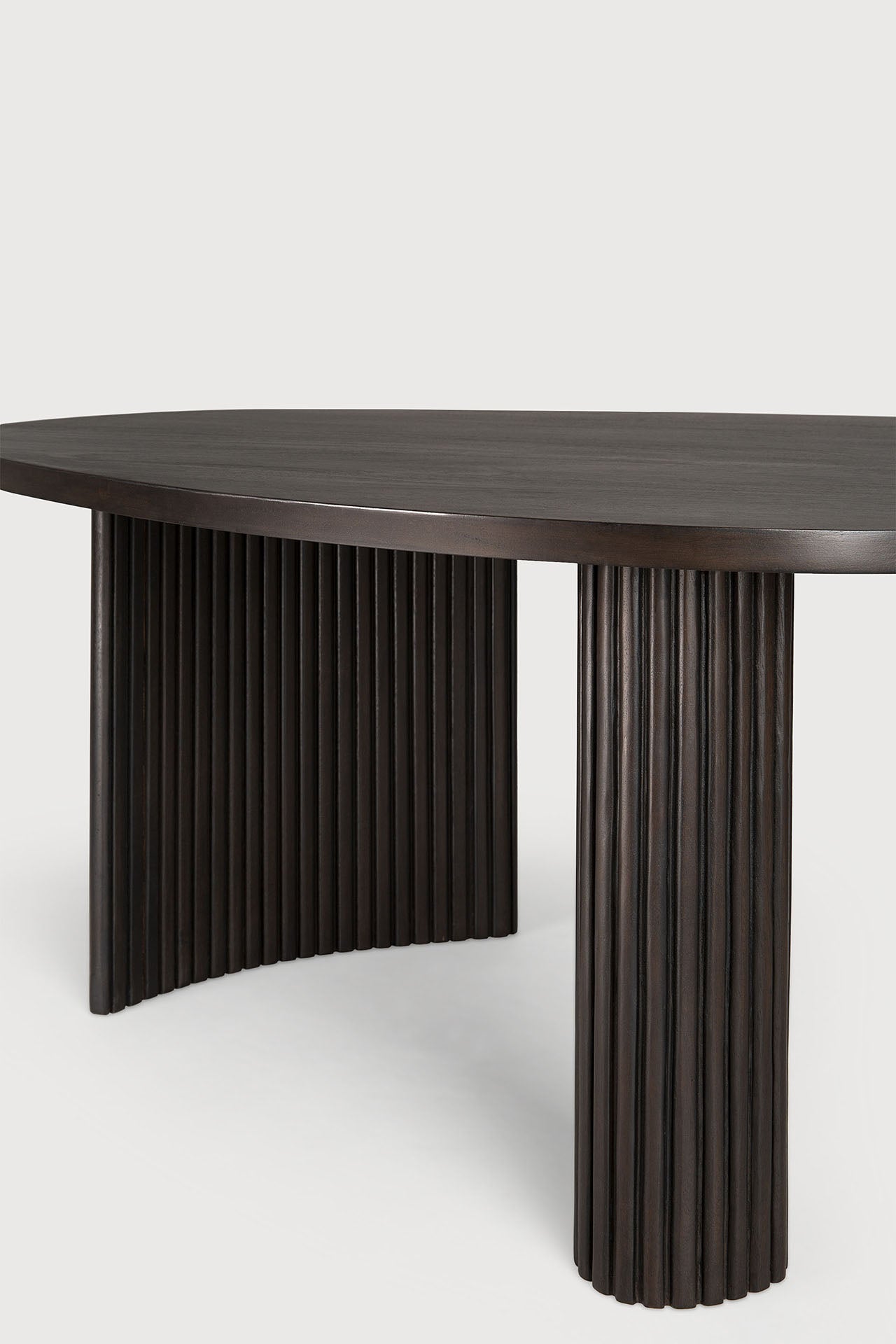 Boomerang Coffee Table - Mahogany Dark Brown