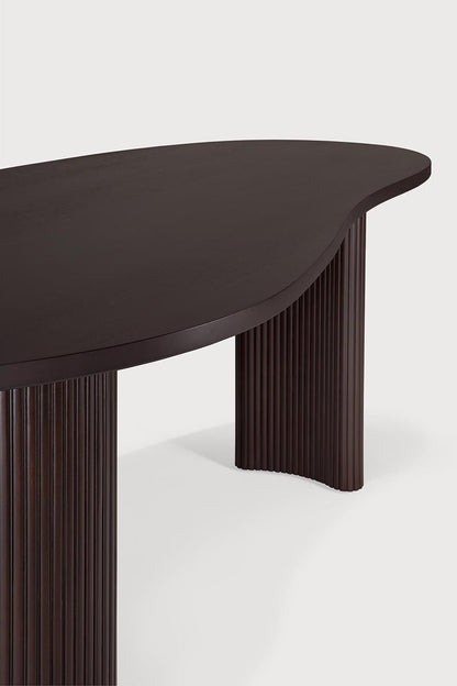 Boomerang Desk - Mahogany Dark Brown