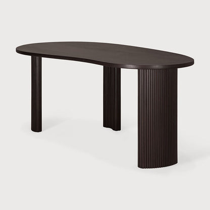Boomerang Desk - Mahogany Dark Brown