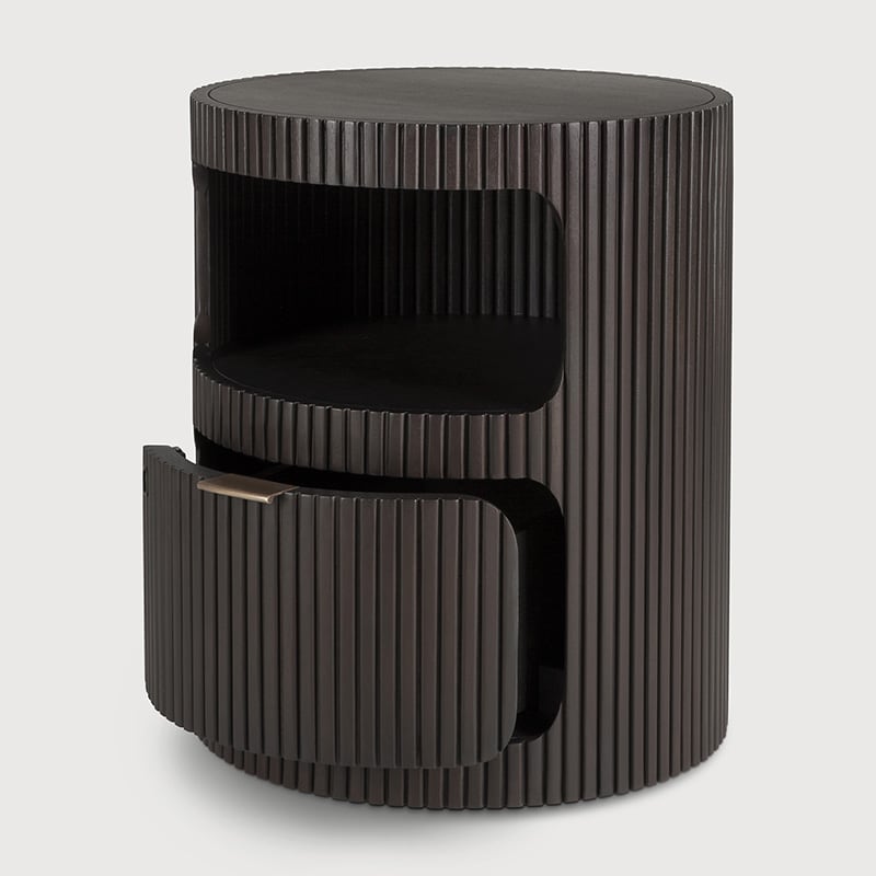 Boomerang drawer unit