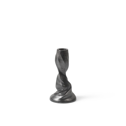 Gale Candle Holder - Small - Blackened Aluminium