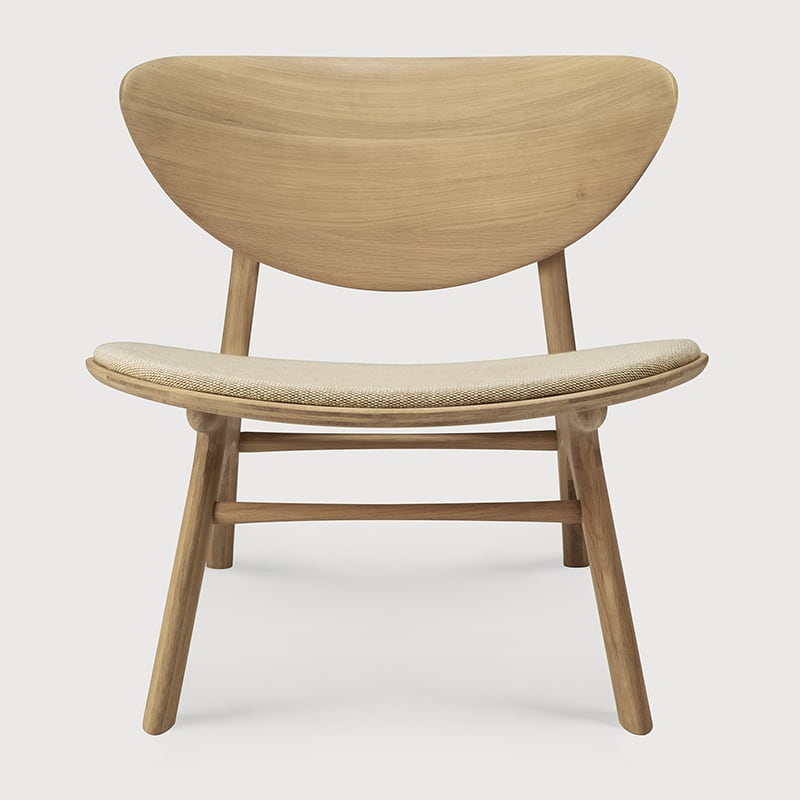 Eye lounge chair - Oak | Off White