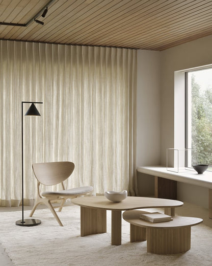 Eye lounge chair - Oak | Off White