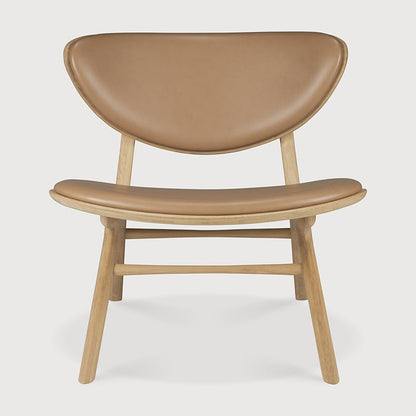 Eye lounge chair - Oak | Sienna Leather