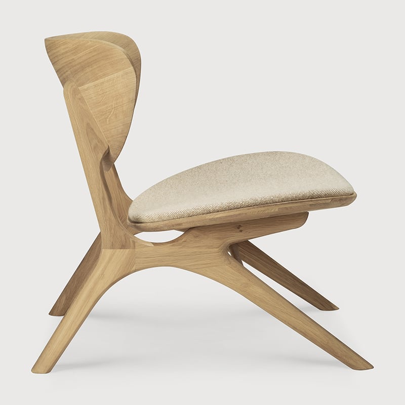 Eye lounge chair - Oak | Off White