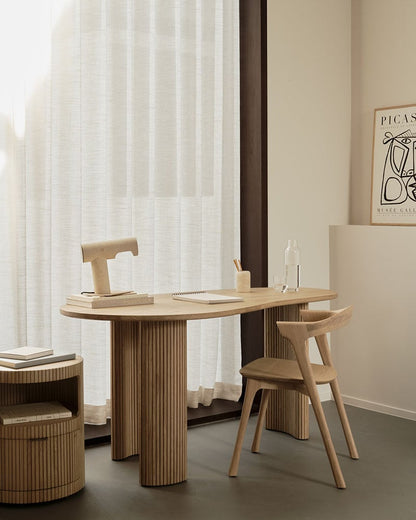 Boomerang Desk - Oak