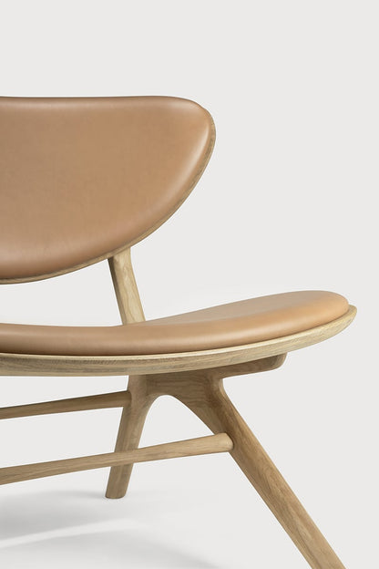 Eye lounge chair - Oak | Sienna Leather