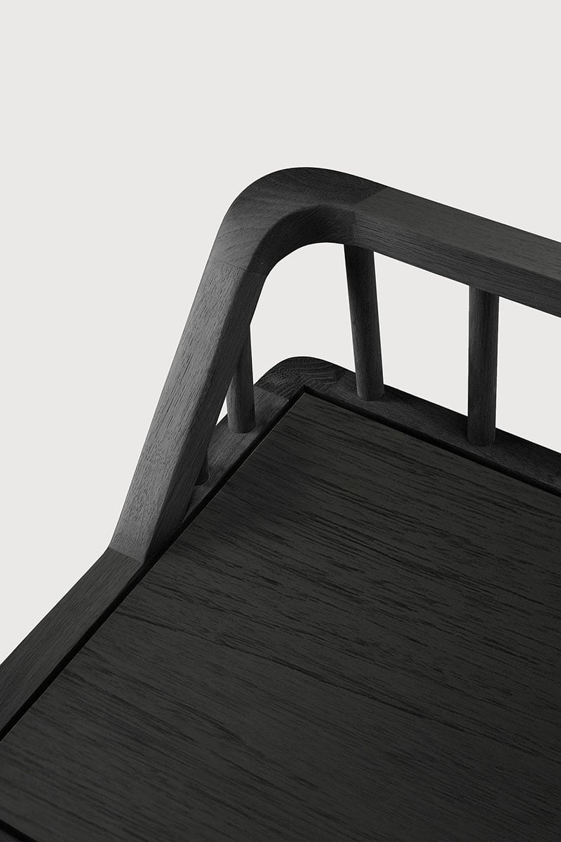 Spindle Bench - Oak black