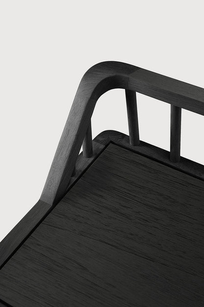 Spindle Bench - Oak black