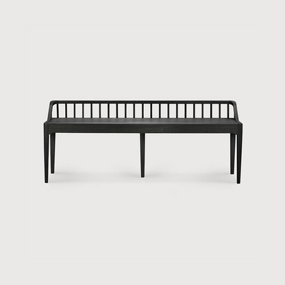 Spindle Bench - Oak black