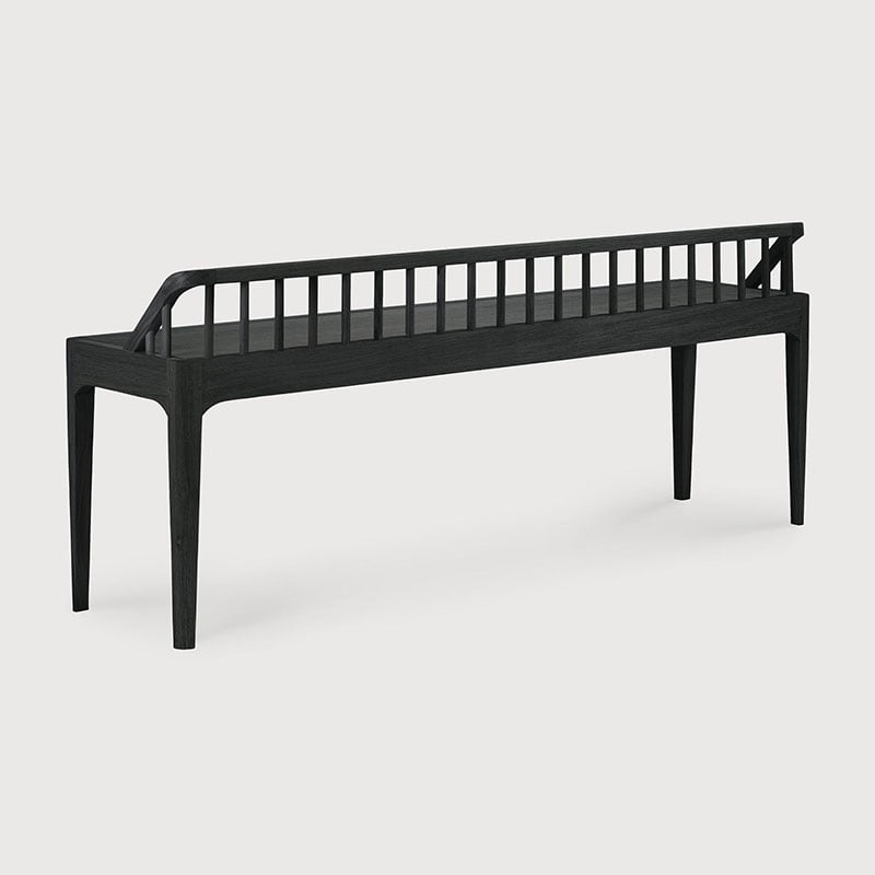 Spindle Bench - Oak black