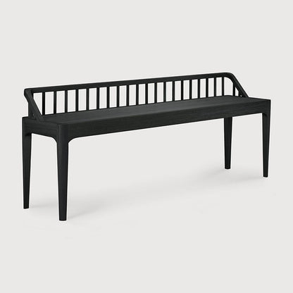 Spindle Bench - Oak black