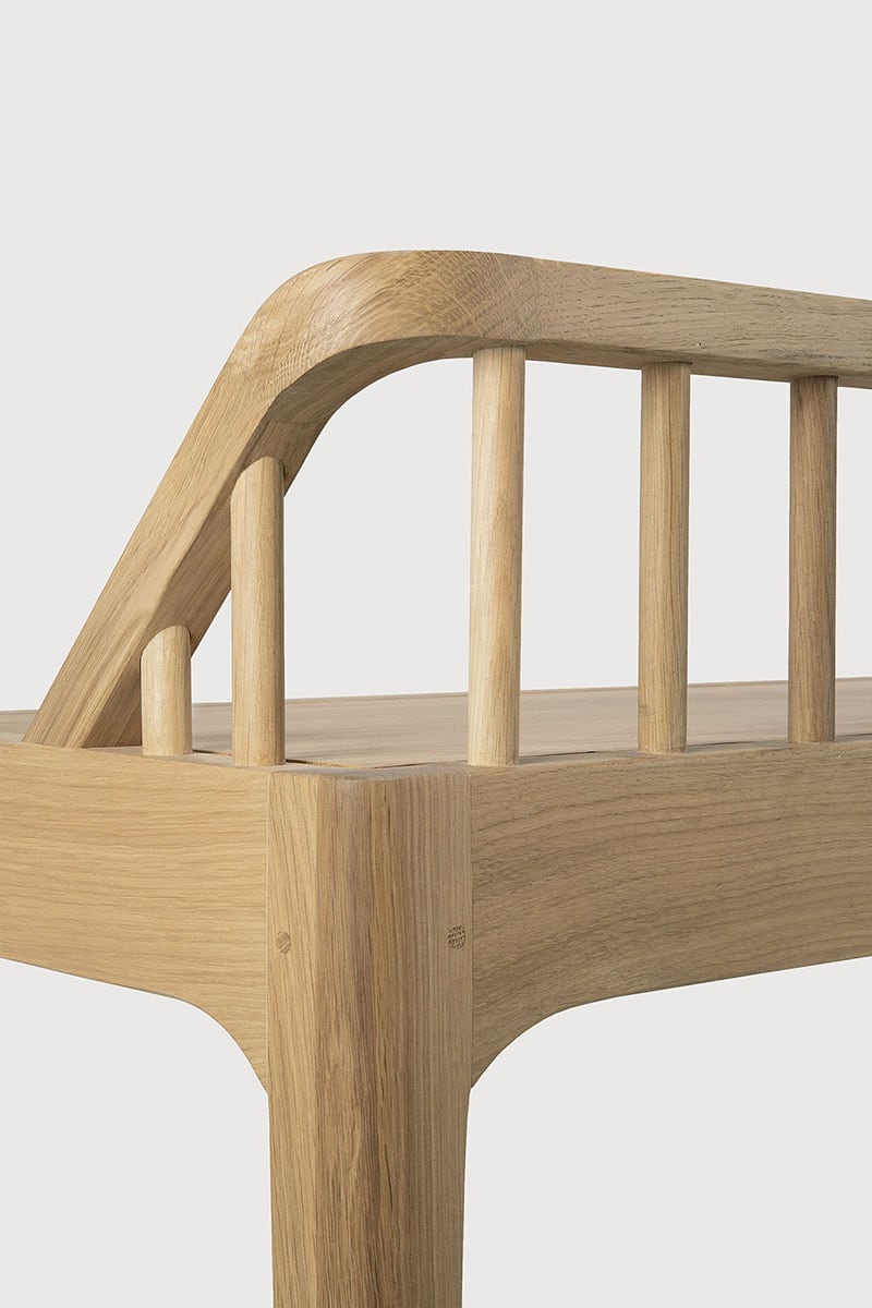 Spindle Bench - Oak