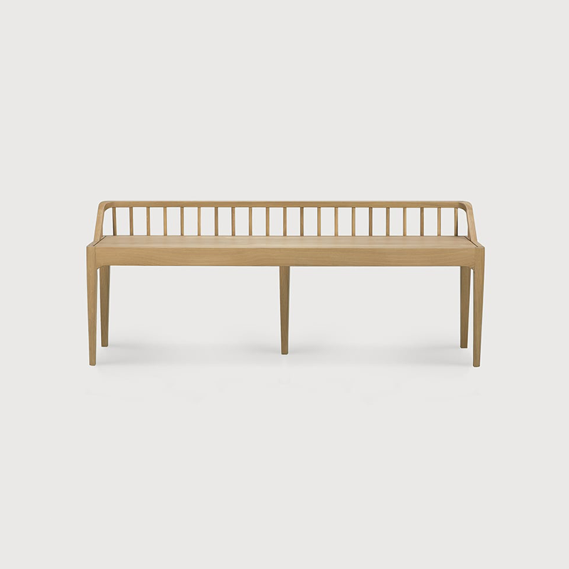Spindle Bench - Oak
