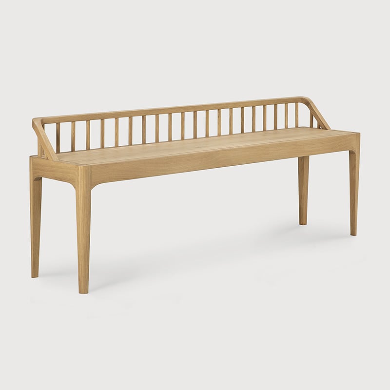 Spindle Bench - Oak