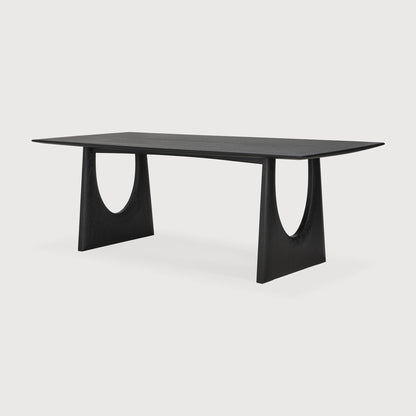 Geometric Dining Table - Oak black