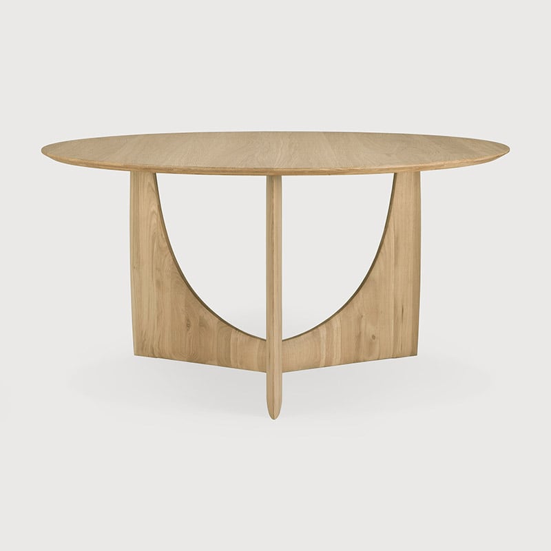 Geometric Dining Table - Oak