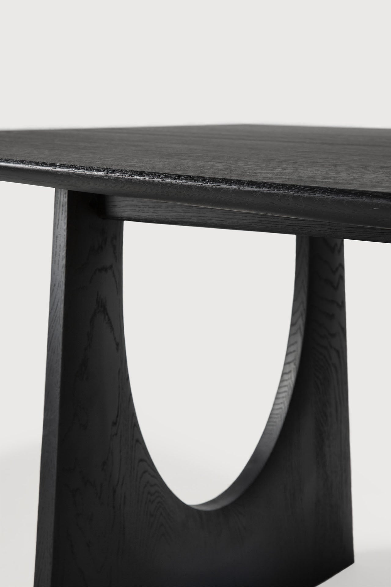 Geometric Dining Table - Oak black