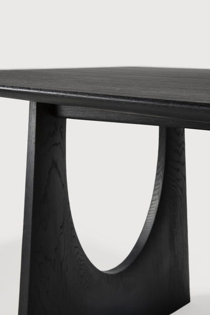 Geometric Dining Table - Oak black