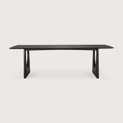Geometric Dining Table - Oak black