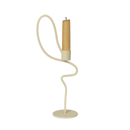 Valse Candle Holder - Tall - Cashmere