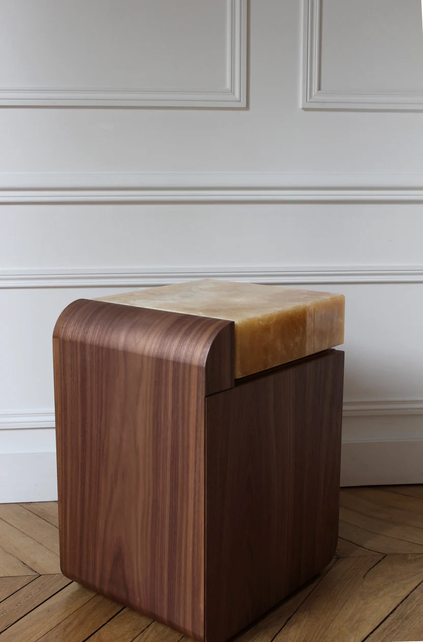 Amo Walnut Storage Table