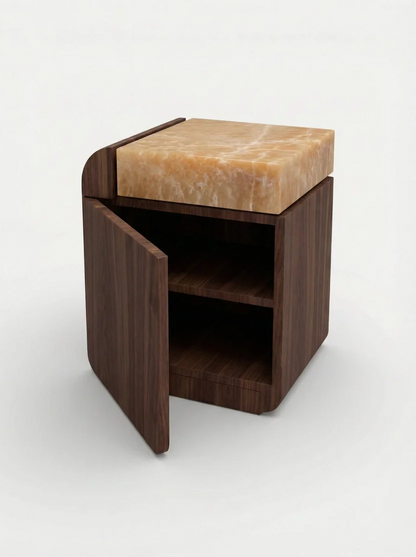 Amo Walnut Storage Table